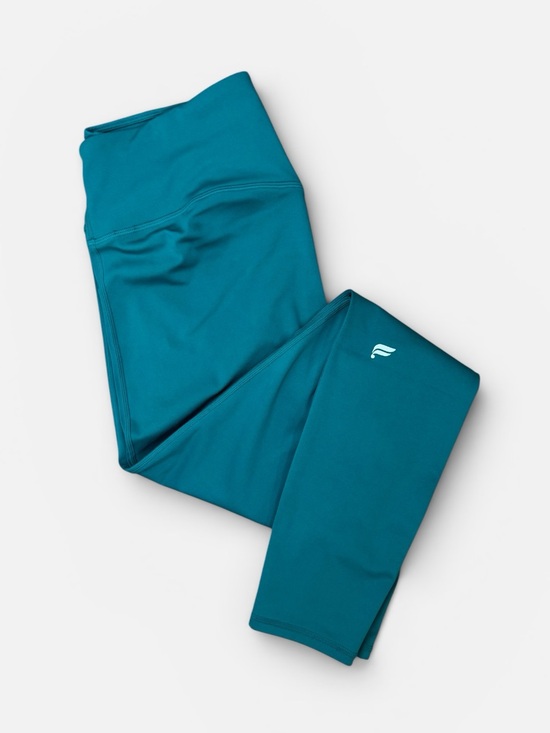 Fabletics Pants - Fabletics Green Abyss Define PowerHold High Waisted Legging Full Length